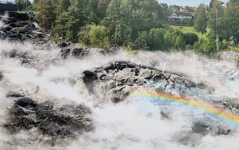 Hønefossen - en destinasjon som symboliserer fortidens kraft og fremtidens muligheter.