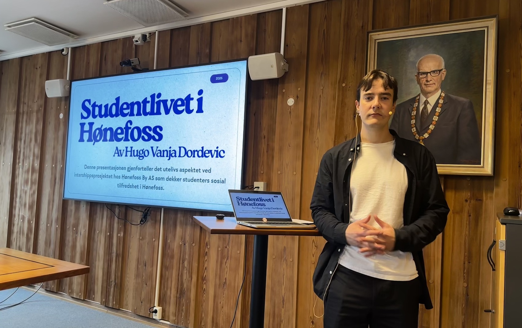 Studentenes ærlige dom over Hønefoss som studentby ble presentert for politikerne - dette kan gjøre byen bedre!